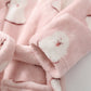 Plush Hooded Bathrobe - Kids Fleece Nightgown - Polar Bear - Just Kidding Store