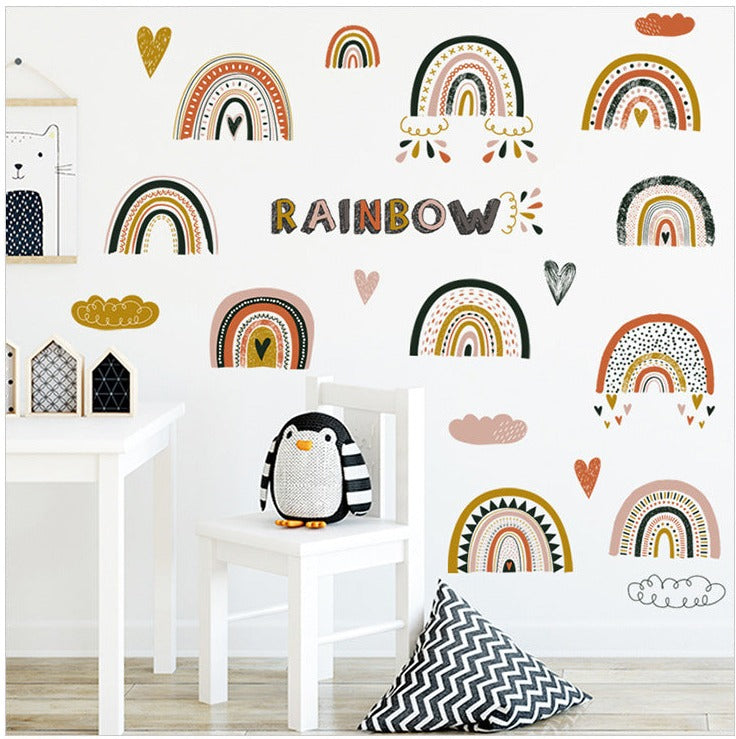Happy Rainbows Wall Stickers - Just Kidding Store