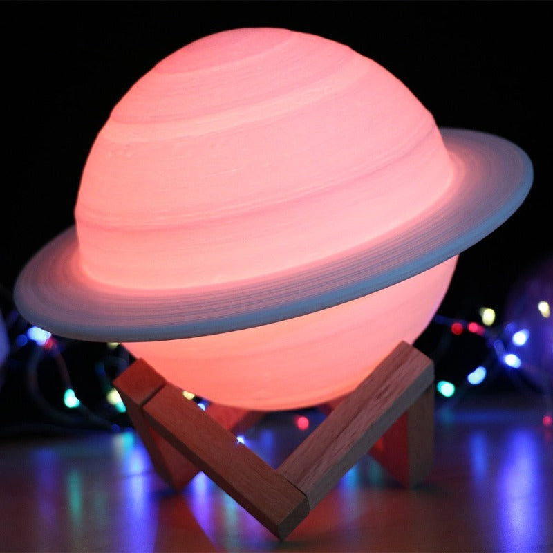 Saturn Lamp - 3D Print Night Light - Just Kidding Store