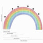 Big Rainbow Fabric Wall Sticker - Just Kidding Store