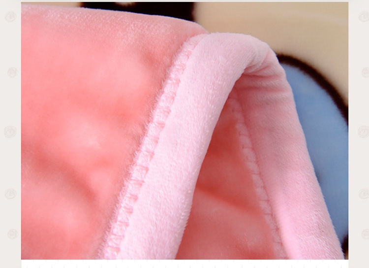 Double Layer Warm Plush Baby Children Blanket - Just Kidding Store