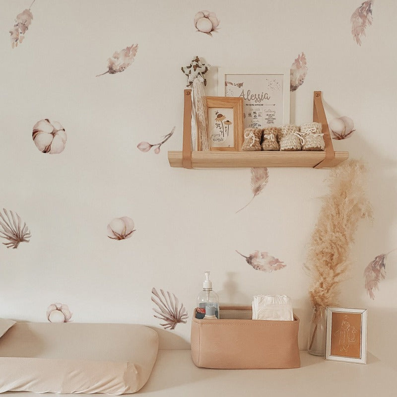 Boho Flowers Nursery Wall Sticker - Just Kidding Store