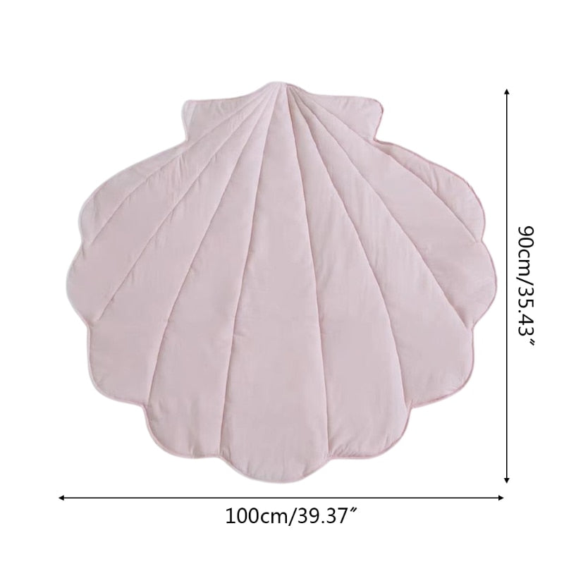 Seashell Baby Cotton Nursery Play Mat - Just Kidding Store