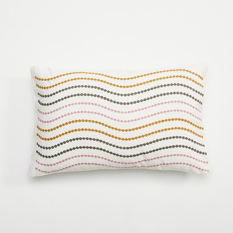Floral Embroidery Cushion Cover - Just Kidding Store
