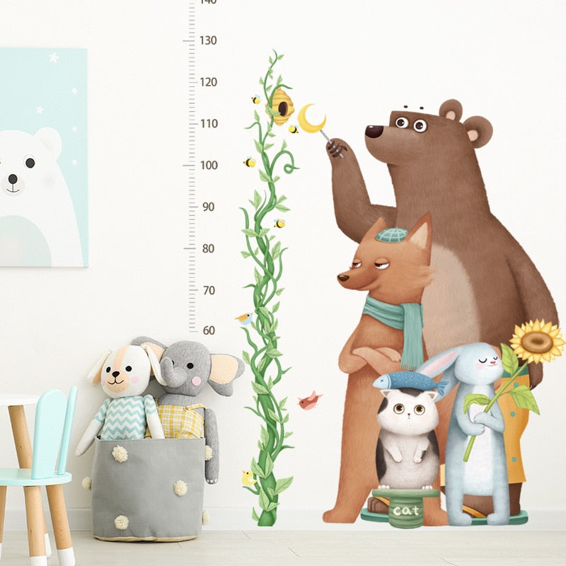 Big Brown Bear Height Ruler - Kids Growth Chart - Just Kidding Store
