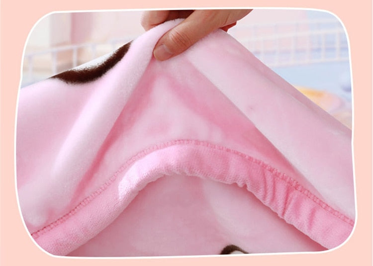 Double Layer Warm Plush Baby Children Blanket - Just Kidding Store