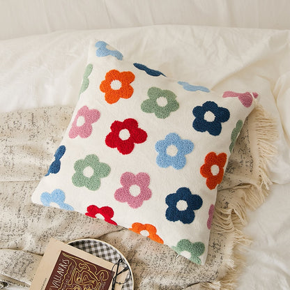 Floral Embroidery Cushion Cover - Just Kidding Store