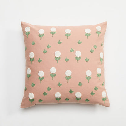 Floral Embroidery Cushion Cover - Just Kidding Store