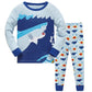 Blue Shark Childrens Pajama Set - Just Kidding Store