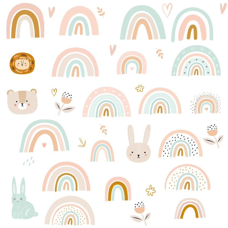 Happy Rainbow Wall Stickers