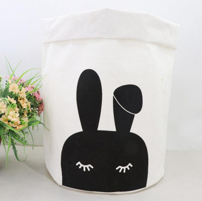Folding Cotton Canvas Storage Bag - Miffy Bunny - Just Kidding Store