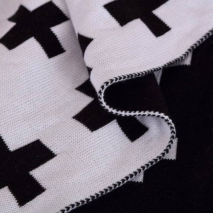Double Sided Swiss Cross Blanket - Just Kidding Store