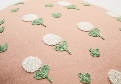 Floral Embroidery Cushion Cover - Just Kidding Store
