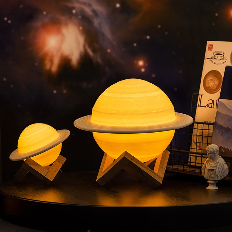 Saturn Lamp - 3D Print Night Light - Just Kidding Store