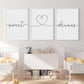 Sweet Dreams Nordic Minimalist Canvas Prints - Just Kidding Store