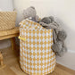 Large Linen Storage Basket With Drawstring - Just Kidding Store