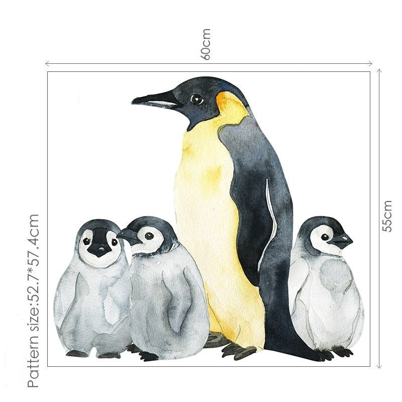 Watercolour Artic Animals Wall Decal - Just Kidding Store