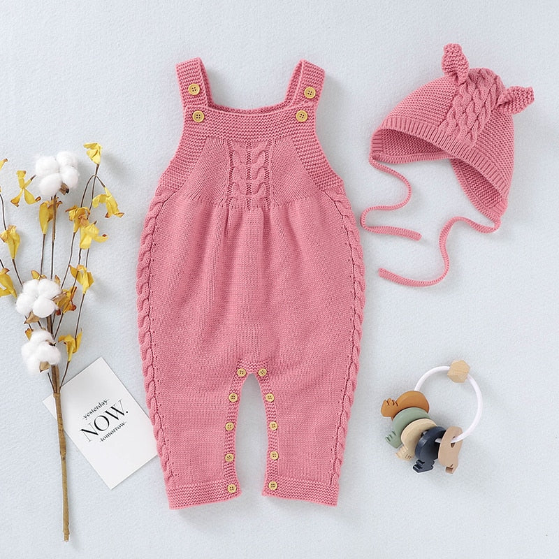 Knitted Baby Infant Toddler Jumpsuit Set - Just Kidding Store