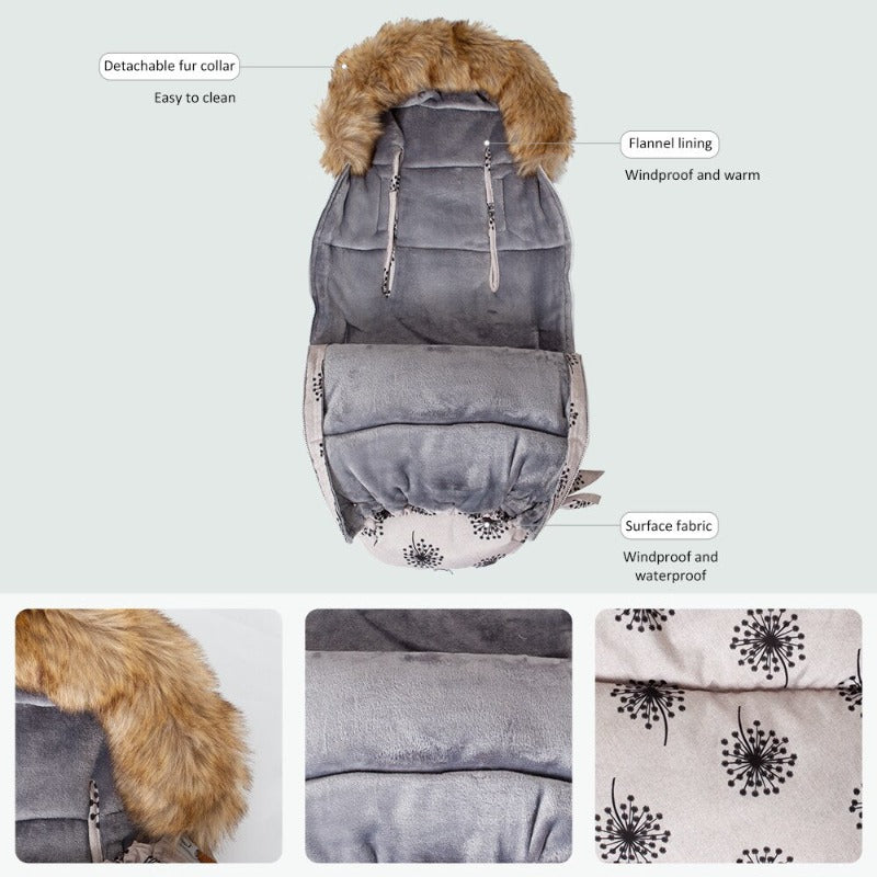 Stroller Footmuff - Winter Thick Pram Envelope - Just Kidding Store