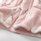 Plush Hooded Bathrobe - Kids Fleece Nightgown - Polar Bear - Just Kidding Store