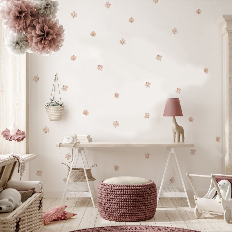 Boho Flowers Nursery Wall Sticker - Just Kidding Store