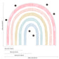 Big Rainbow Fabric Wall Sticker - Just Kidding Store