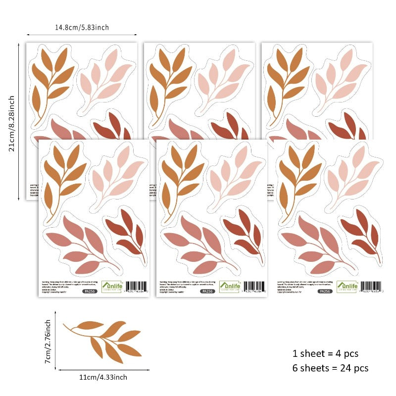 Boho Botanical Leaves Wall Sticker - Just Kidding Store