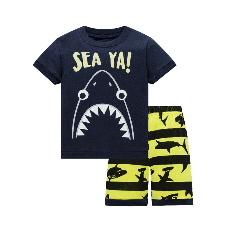 Sea Ya! Summer Childrens Pajama Set - Just Kidding Store