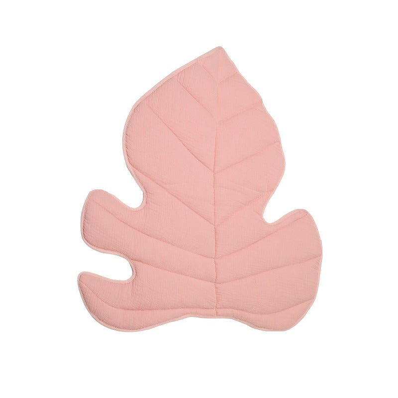 Oak Leaf Play Mat - Blue, Green, Dusty Pink - Just Kidding Store