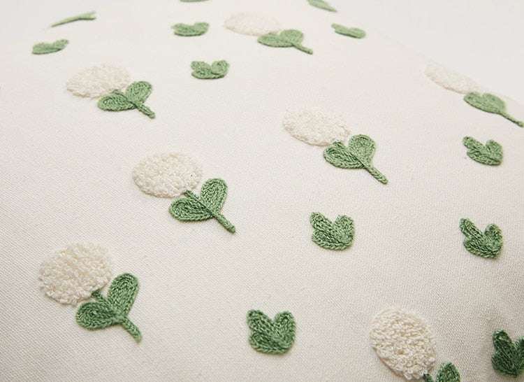 Floral Embroidery Cushion Cover - Just Kidding Store