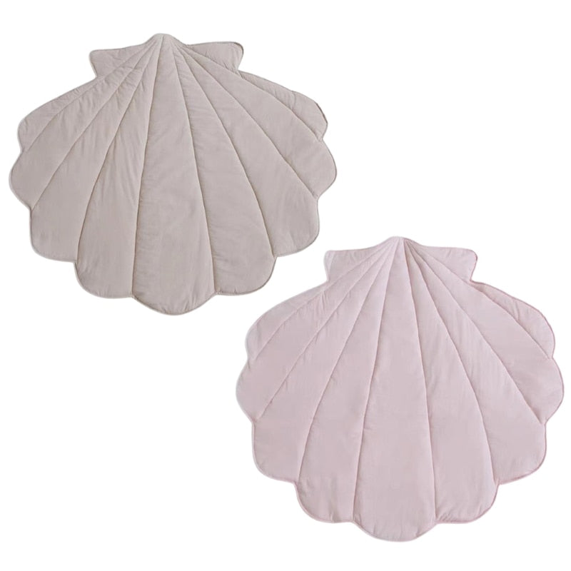 Seashell Baby Cotton Nursery Play Mat - Just Kidding Store