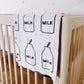 White Milk Cotton Knitted Blanket - Milk Bottle Kids Plaid - Just Kidding Store