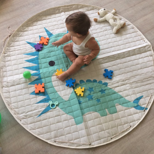 Activity Play Mat - Toy Storage Pouch - Dinosaur - Just Kidding Store