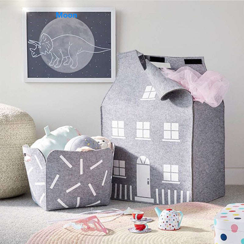 Gray House Felt Storage Bag - Just Kidding Store