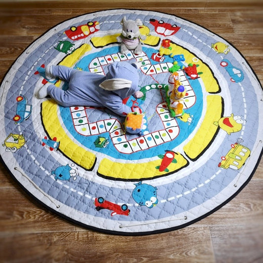 Cars and Planes Antslip Kids Mat Storage Pouch - Just Kidding Store 