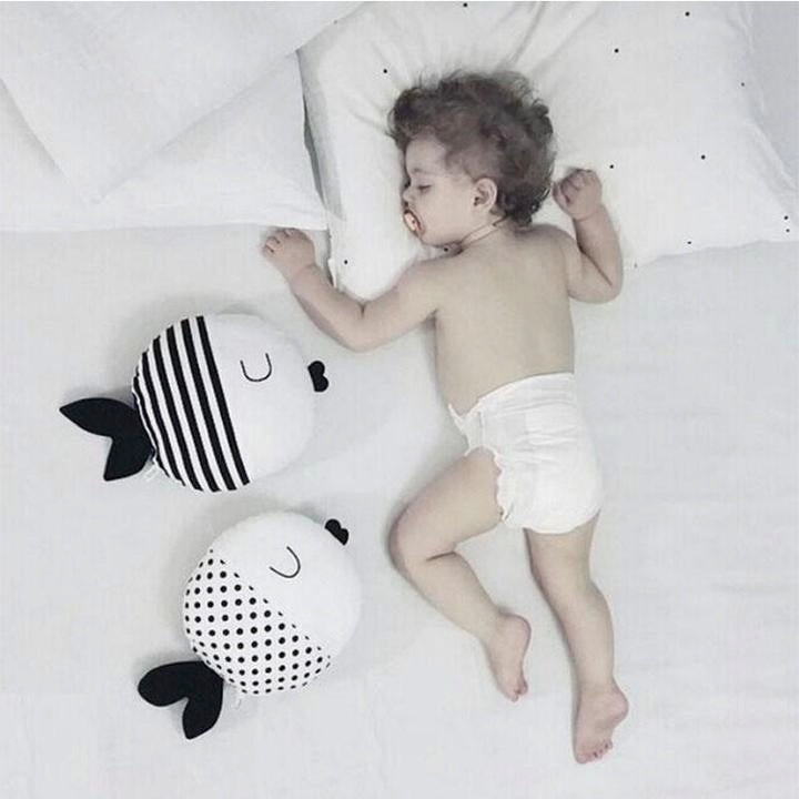 Sleepy Fish Pillow - Kids Cushion - Just Kidding Store
