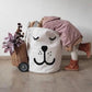 Sleepy Smily Bear Toy Storage Bag Laundry Basket - Just Kidding Store 