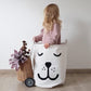 Sleepy Smily Bear Toy Storage Bag Laundry Basket - Just Kidding Store 