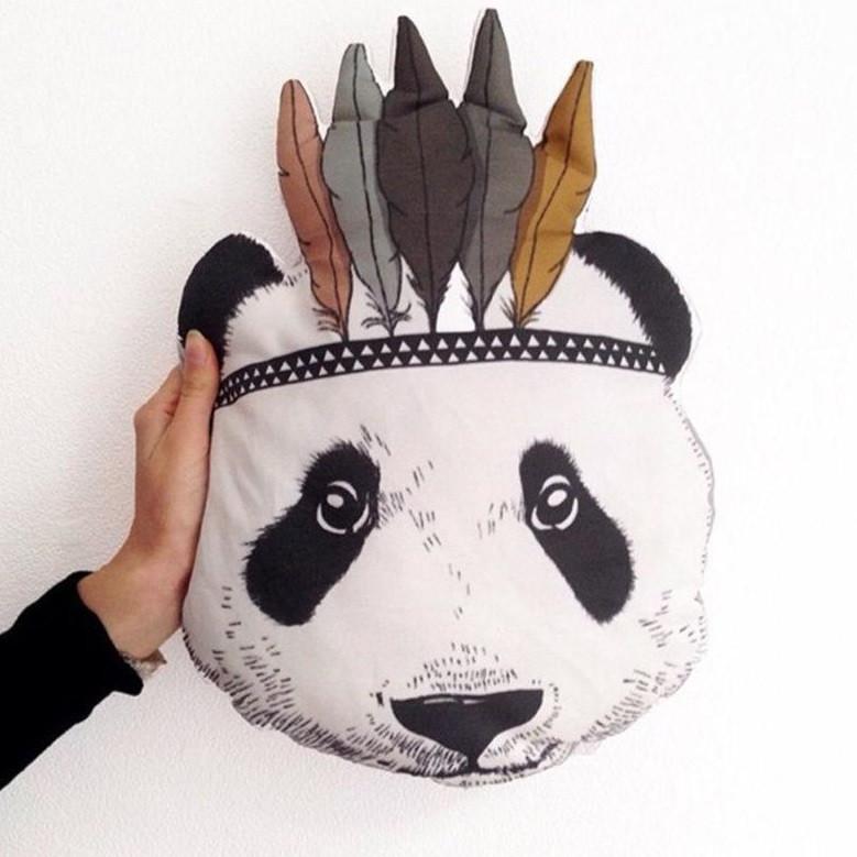 Indian Panda Pillow - Kids Cushion - Just Kidding Store 