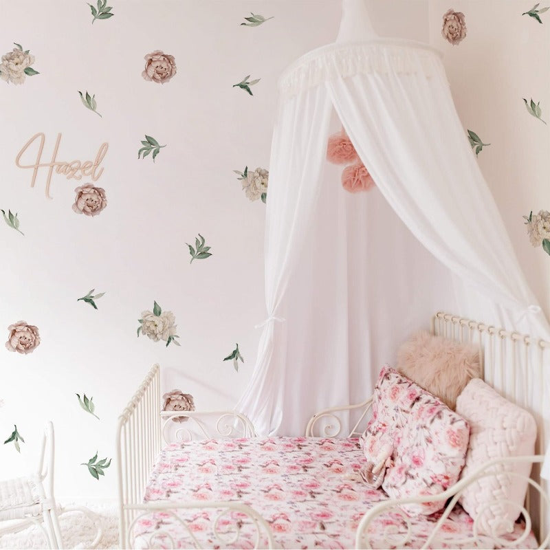 Sakura Flowers Nursery Boho Wall Decals - Just Kidding Store