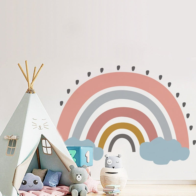 Big Rainbow Nursery Children Wall Decal - Just Kidding Store