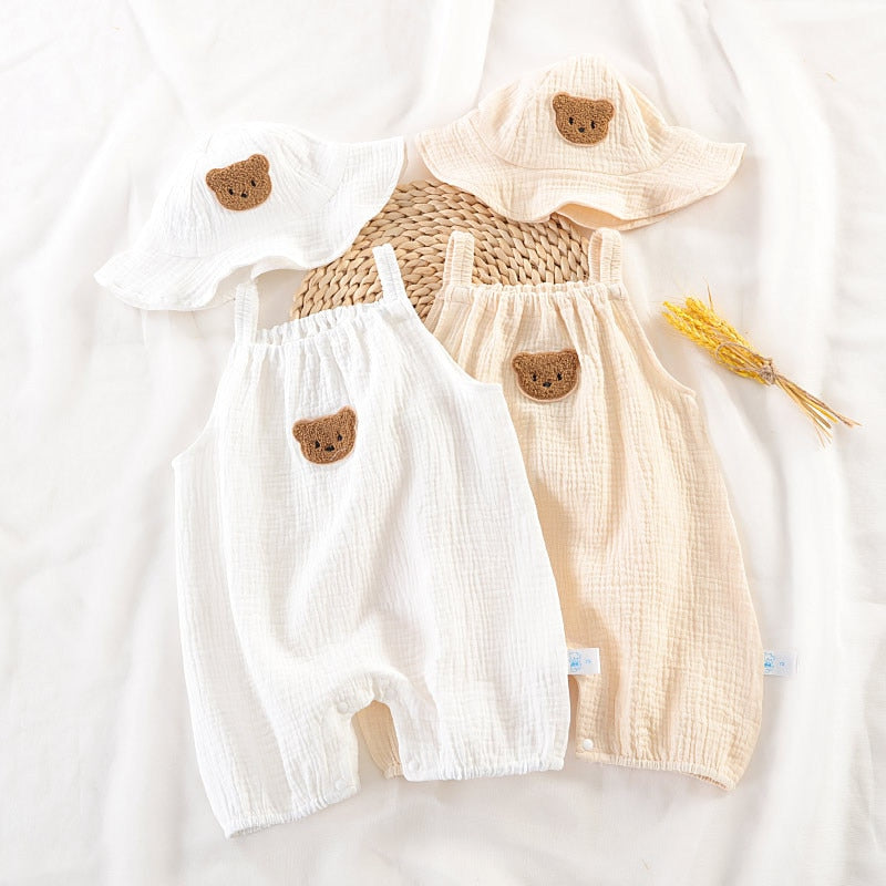 Baby Bear Summer Romper Set - Just Kidding Store