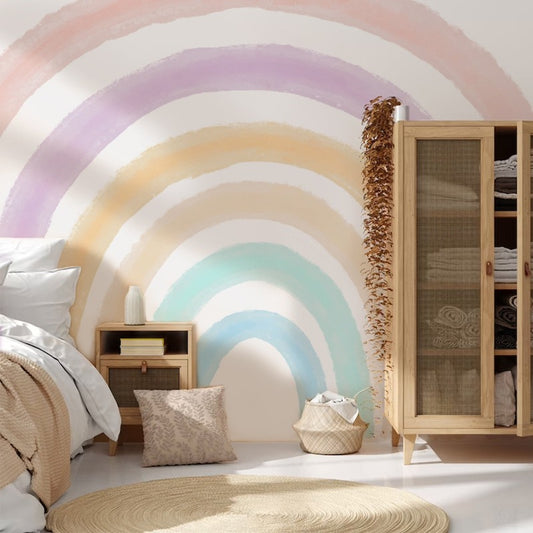 Watercolor Rainbow Fabric Wall Sticker - Just Kidding Store