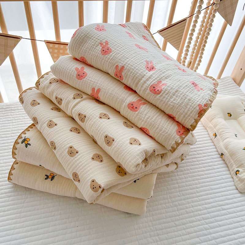 3 Layers Cotton Muslin Oversized Blanket - Just Kidding Store