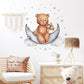 Moon Teddy Bear Wall Decal - Just Kidding Store