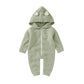 Hooded Knitted Infant Jumpsuit