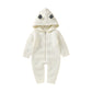 Hooded Knitted Infant Baby Toddler Jumpsuit - Just Kidding Store