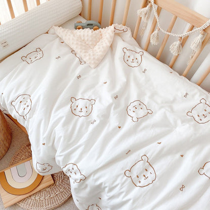 Embroidered Winter Baby Infant Children Cotton Cover - Just Kidding Store