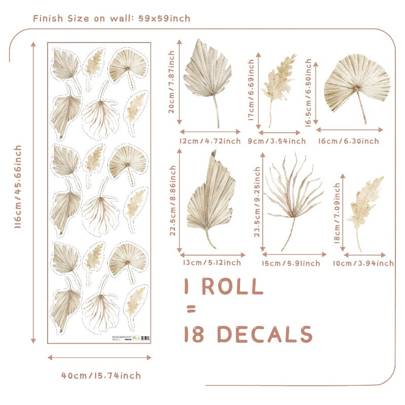 Sakura Flowers Nursery Boho Wall Decals - Just Kidding Store