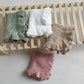 Knitted Ruffle Baby Infant Children Blanket - Just Kidding Store
